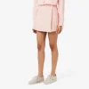 Short Seersucker Wrap Skirt