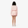 Short Seersucker Wrap Skirt