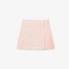 Short Seersucker Wrap Skirt
