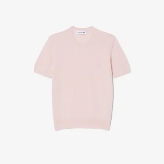 Short Sleeved 3D Knit Sweater