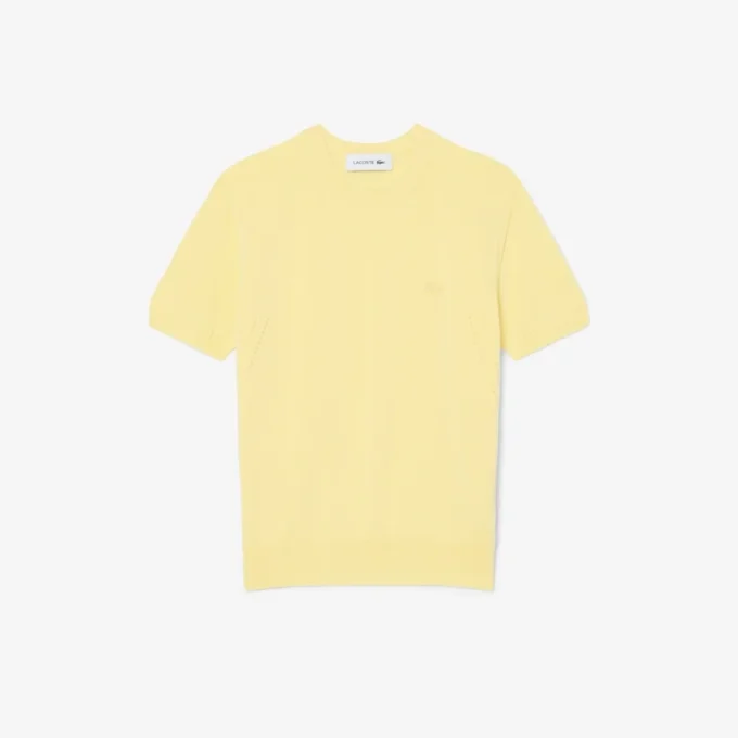 Short Sleeved 3D Knit Sweater