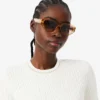 Short Sleeved Cable Knit Sweater