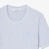 Short Sleeved Cable Knit Sweater