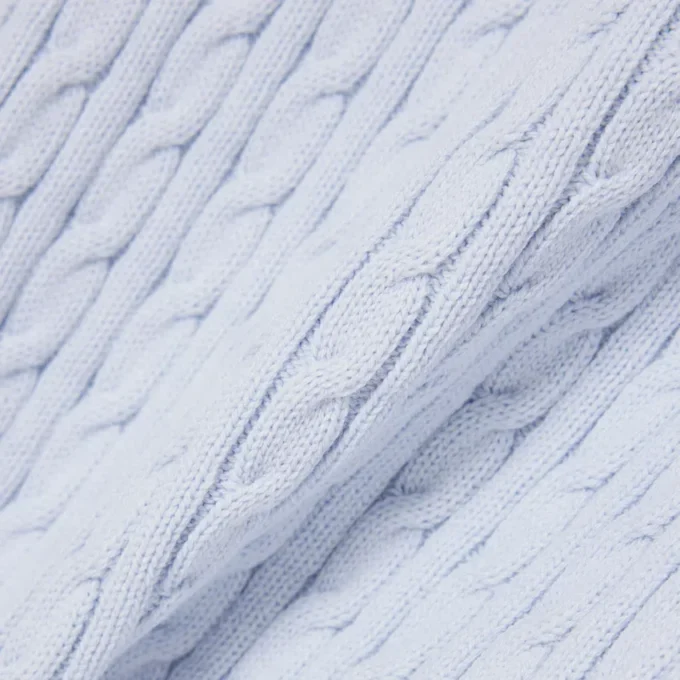 Short Sleeved Cable Knit Sweater
