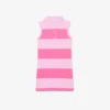 Sleeveless Striped Petit Piqua Polo Dress