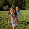 Sleeveless Striped Petit Piqua Polo Dress