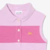 Sleeveless Striped Petit Piqua Polo Dress