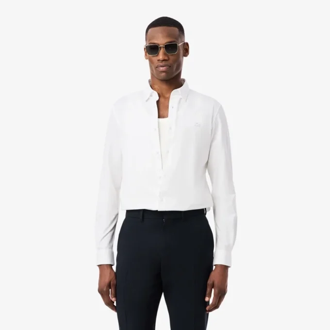 Slim Fit Cotton Blend Shirt