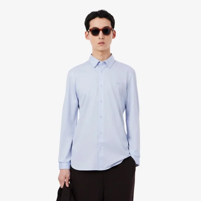 Slim Fit Cotton Blend Shirt