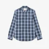 Slim Fit Gingham Print Stretch Poplin Shirt