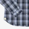 Slim Fit Gingham Print Stretch Poplin Shirt