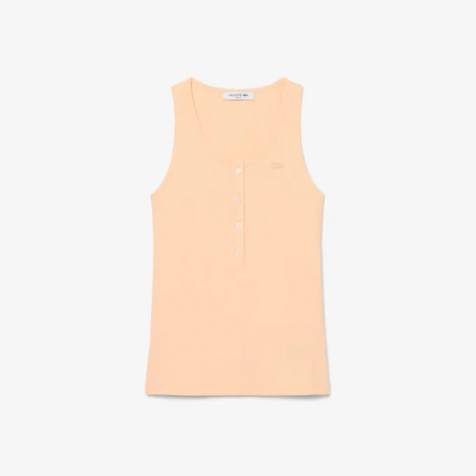 Slim Fit Ribbed Cotton Tank Top