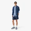 Slim Fit Striped Stretch Poplin Shirt