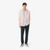 Slim Fit Striped Stretch Poplin Shirt