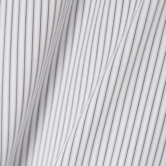 Slim Fit Striped Stretch Poplin Shirt