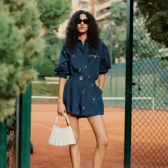 Small Lenglen Leather Bag