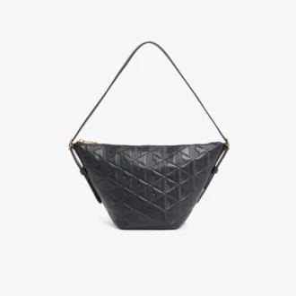 Small Maheki Embossed Leather Hobo Bag