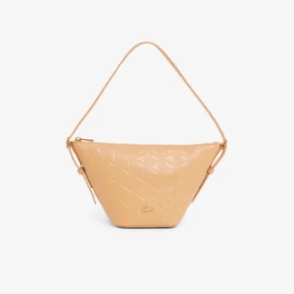 Small Maheki Embossed Leather Hobo Bag