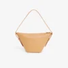 Small Maheki Embossed Leather Hobo Bag