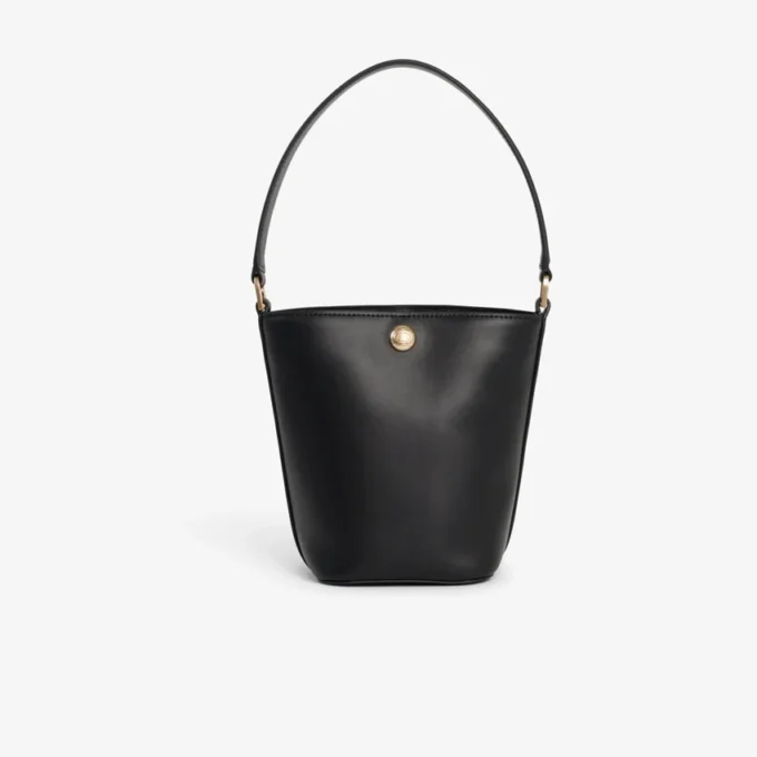 Small Tennis Bliss Leather Bucket Bag
