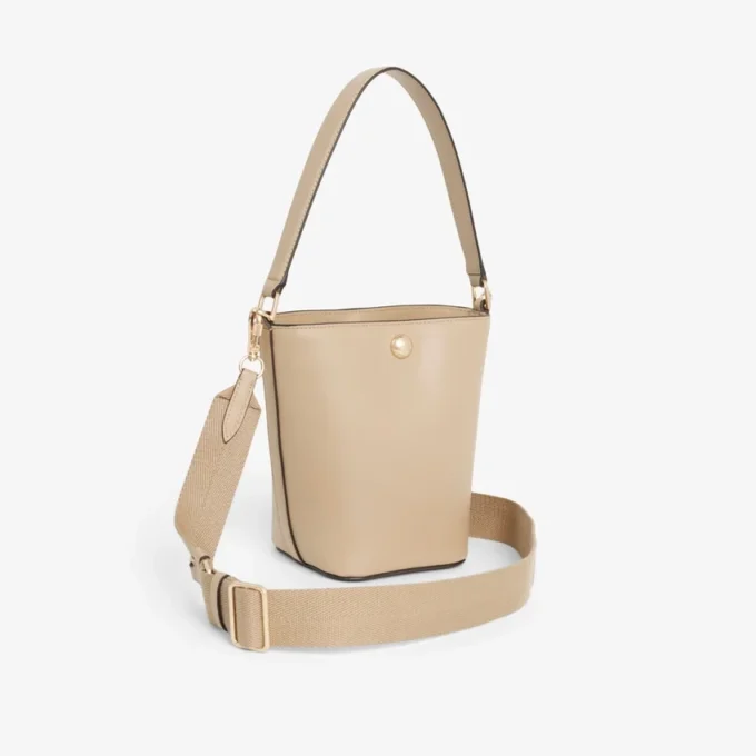Small Tennis Bliss Leather Bucket Bag