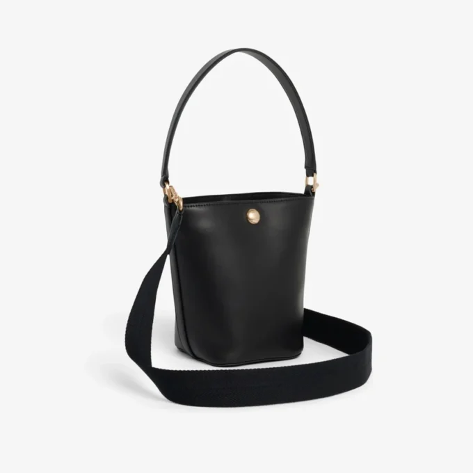 Small Tennis Bliss Leather Bucket Bag