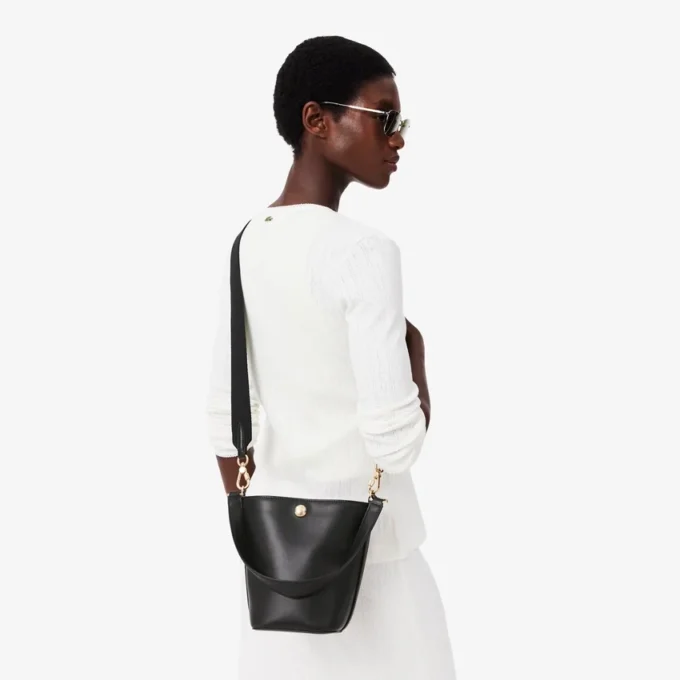 Small Tennis Bliss Leather Bucket Bag