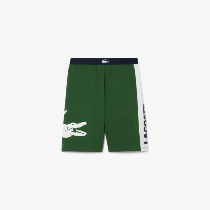 Straight Cut Fleece Loungewear Shorts