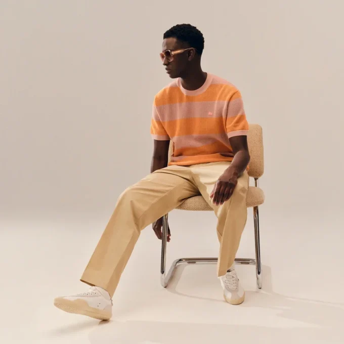 Straight Fit Cotton Chino Pants