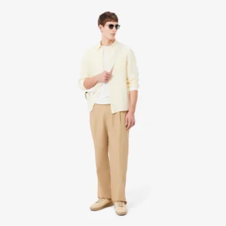 Straight Fit Cotton Chino Pants