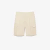 Straight Fit Printed Bermuda Cargo Shorts