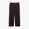 Straight Fit Striped Cotton Suit Pants