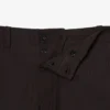 Straight Fit Striped Cotton Suit Pants