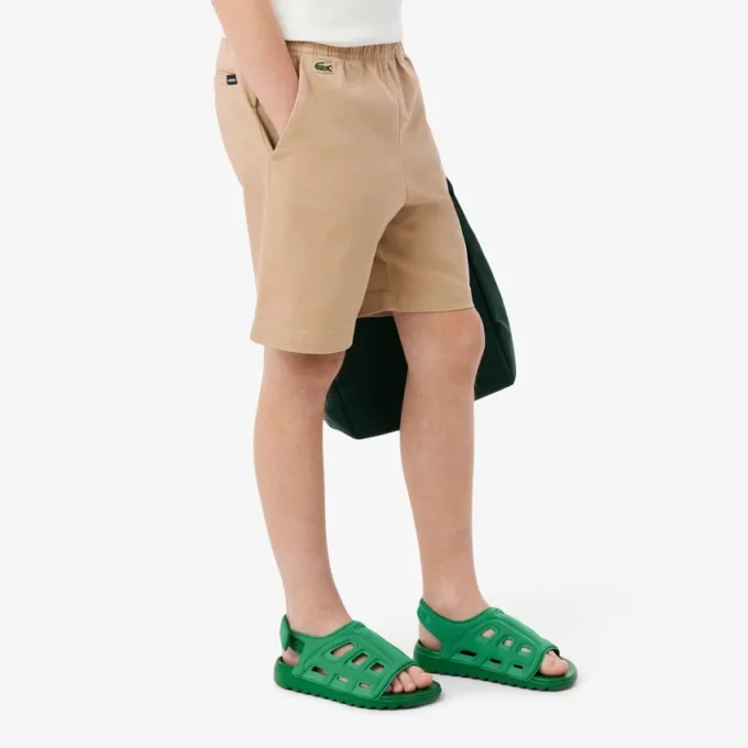 Stretch Cotton Twill Chino Shorts
