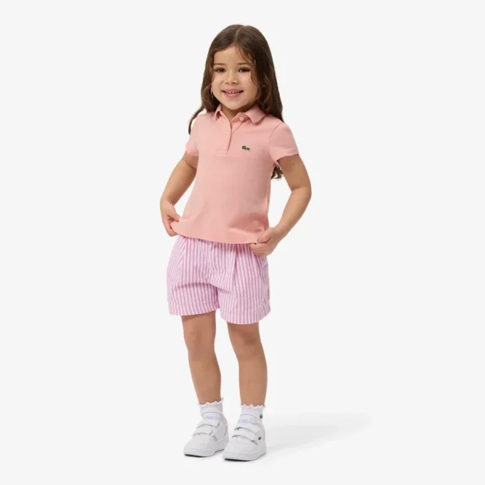 Stretch Oxford Striped Bermuda Shorts