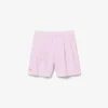 Stretch Oxford Striped Bermuda Shorts
