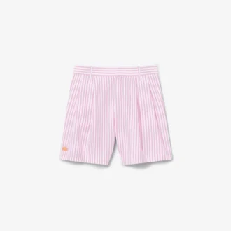 Stretch Oxford Striped Bermuda Shorts
