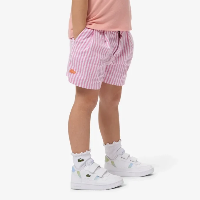 Stretch Oxford Striped Bermuda Shorts