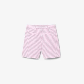 Stretch Oxford Striped Bermuda Shorts