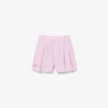 Stretch Oxford Striped Bermuda Shorts