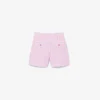 Stretch Oxford Striped Bermuda Shorts