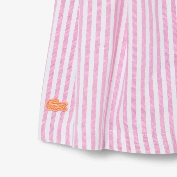 Stretch Oxford Striped Bermuda Shorts