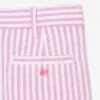 Stretch Oxford Striped Bermuda Shorts
