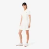 Stretch Piqua Pleated Polo Dress