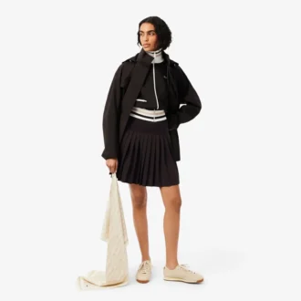 Stretch Piqua Pleated Polo Dress