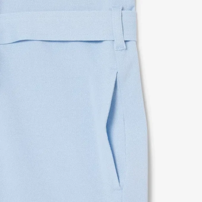Stretch Piqua Polo Collar Romper