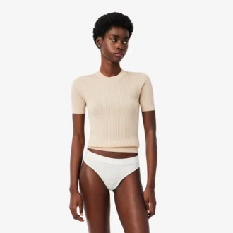 Stretch Pointelle String Briefs