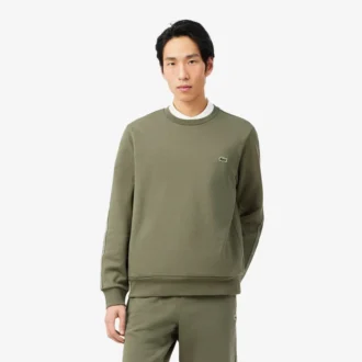 Stripe Band Fleece Sweatshirt