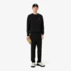 Stripe Band Fleece Sweatshirt