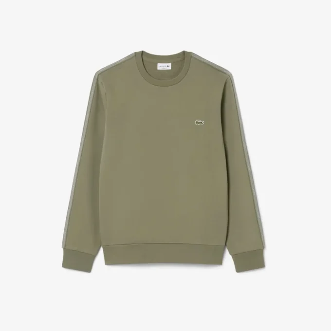 Stripe Band Fleece Sweatshirt